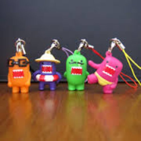 COPY - DOMO 3D Figure Cell Phone Charm, Camera Charm, Zipper puller - Set of 8 - Picture 3 of 3